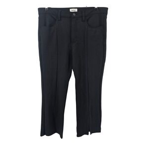 Pistola Pants Womens 32P Black High Rise Cropped Flare Split Hem PST016082PPN